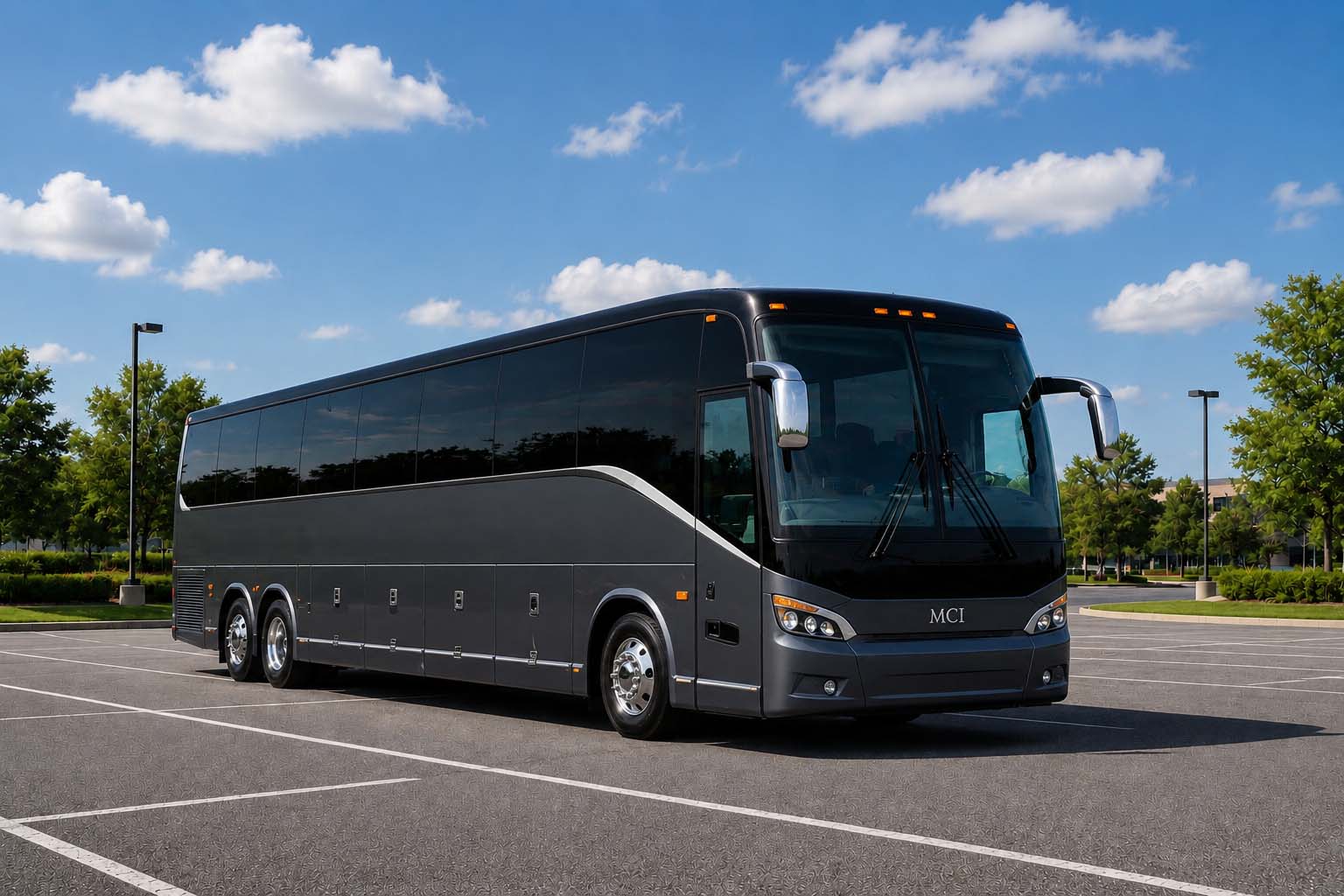 Charter bus rental in Hampton, VA